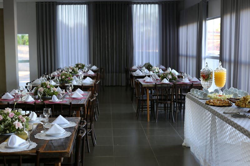 Pizza Ranch catering event setup interior